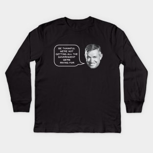 Will Rogers on Government Kids Long Sleeve T-Shirt